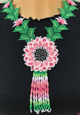 Flower Beading Necklace