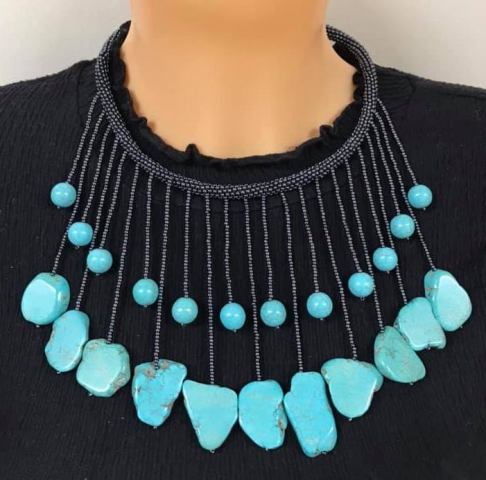 Blue Stones Necklace