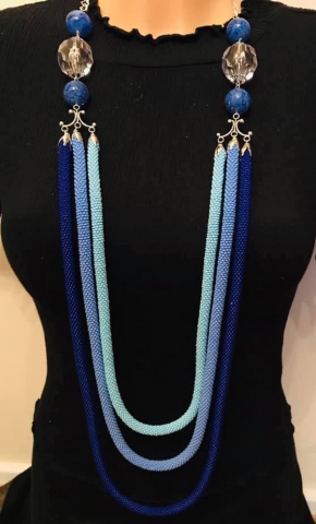 Blue Beading Necklace