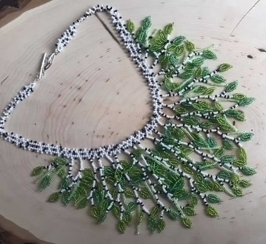 Green Beading Necklace